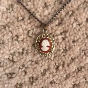 Small cameo necklace